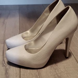 White pumps